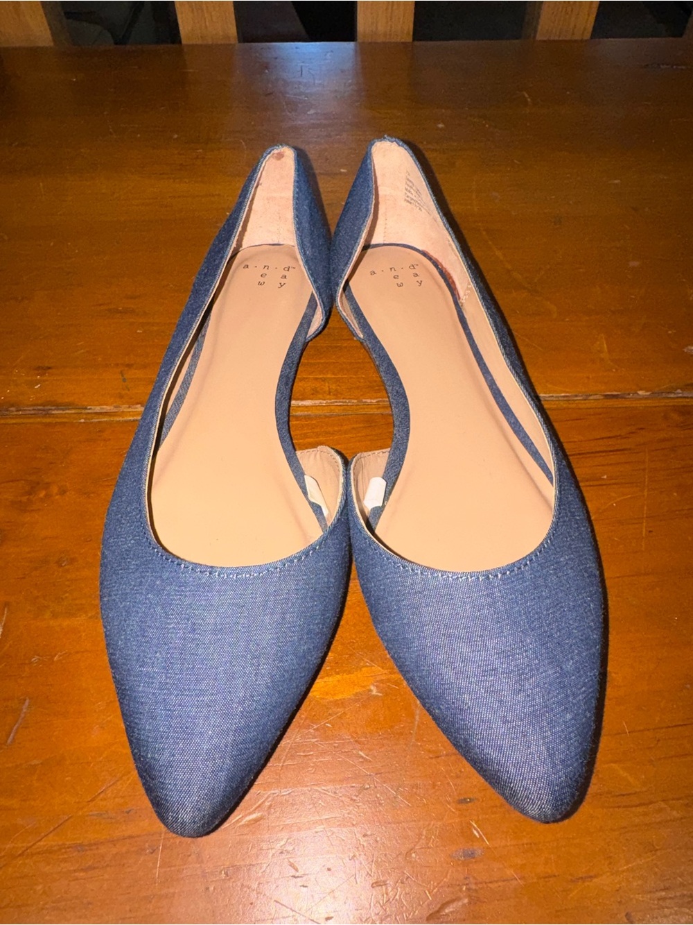 TARGET A New Day Denim flats - size 7.5